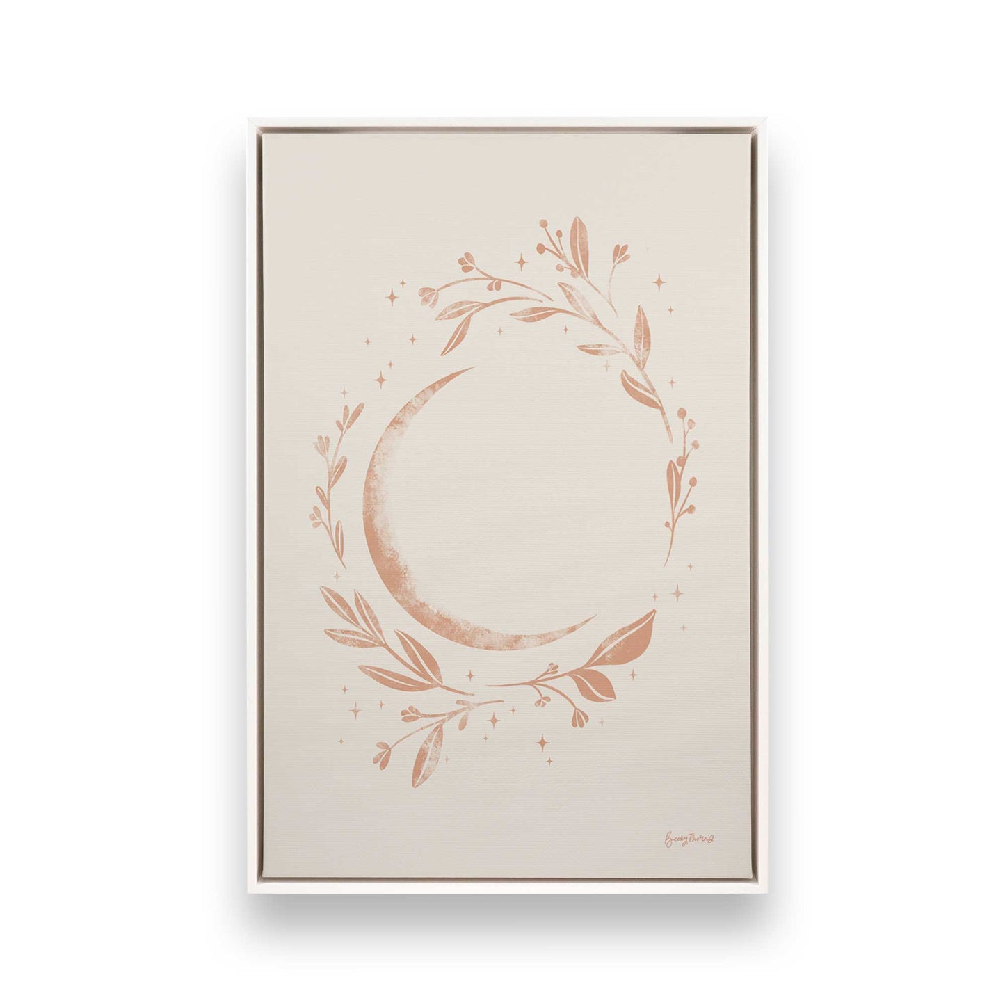 [Color:Opaque White], Picture of art in a White frame