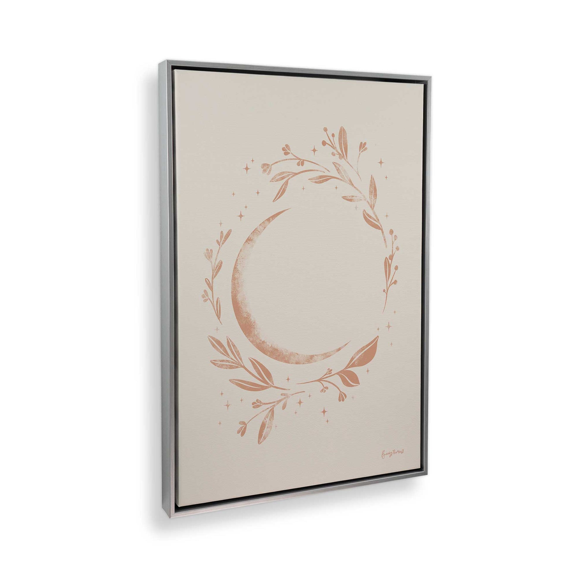 [Color:Polished Chrome], Picture of art in a Polished Chrome frame at an angle