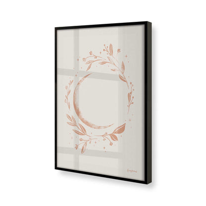 [Color:Satin Black], Picture of art in a Satin Black frame at an angle
