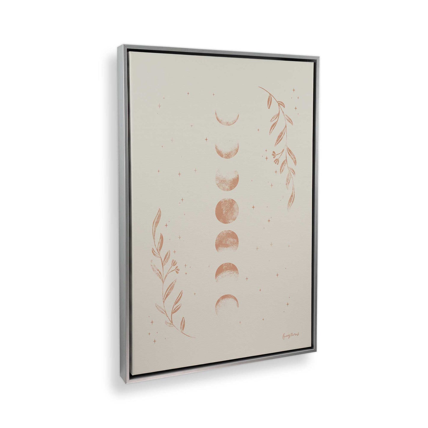 [Color:Polished Chrome], Picture of art in a Polished Chrome frame at an angle