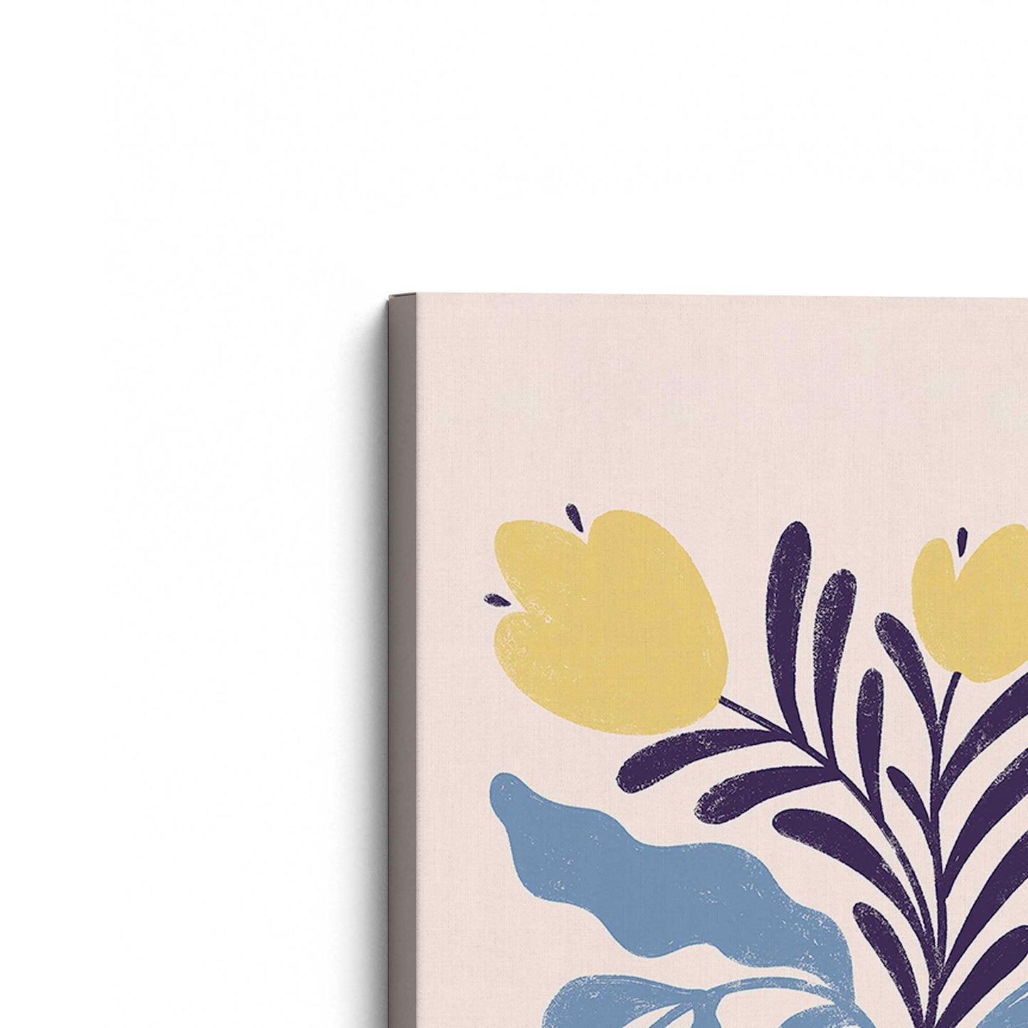 [Color:Stretched Canvas], Picture of the corner of the art