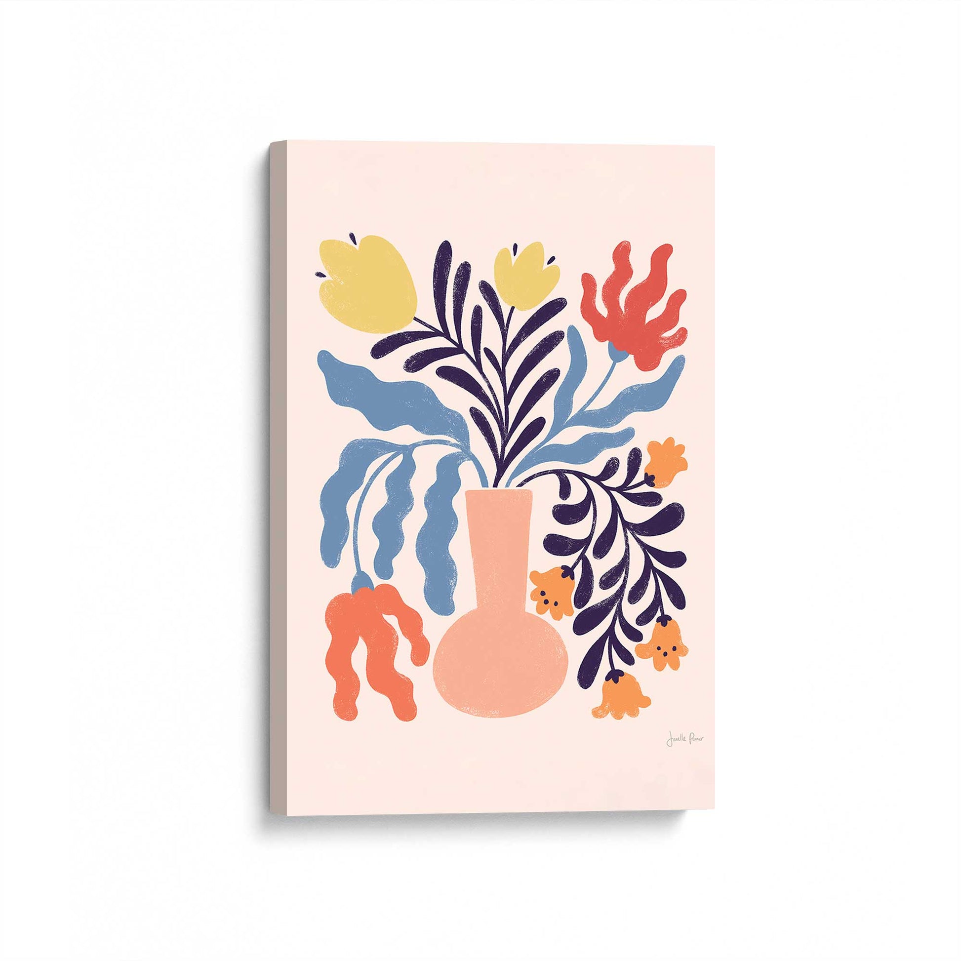 [Color:Stretched Canvas], Picture of art at an angle