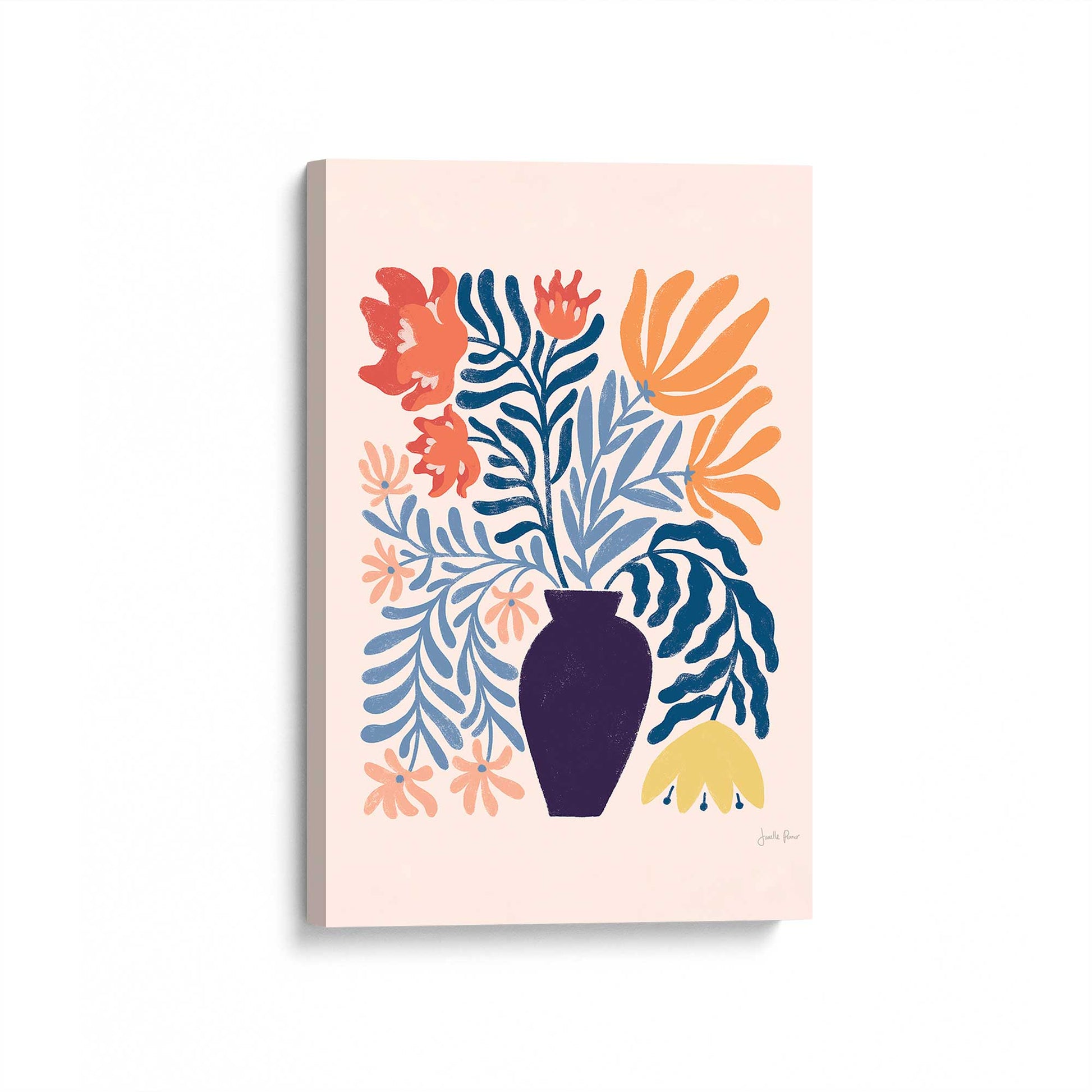 [Color:Stretched Canvas], Picture of art at an angle