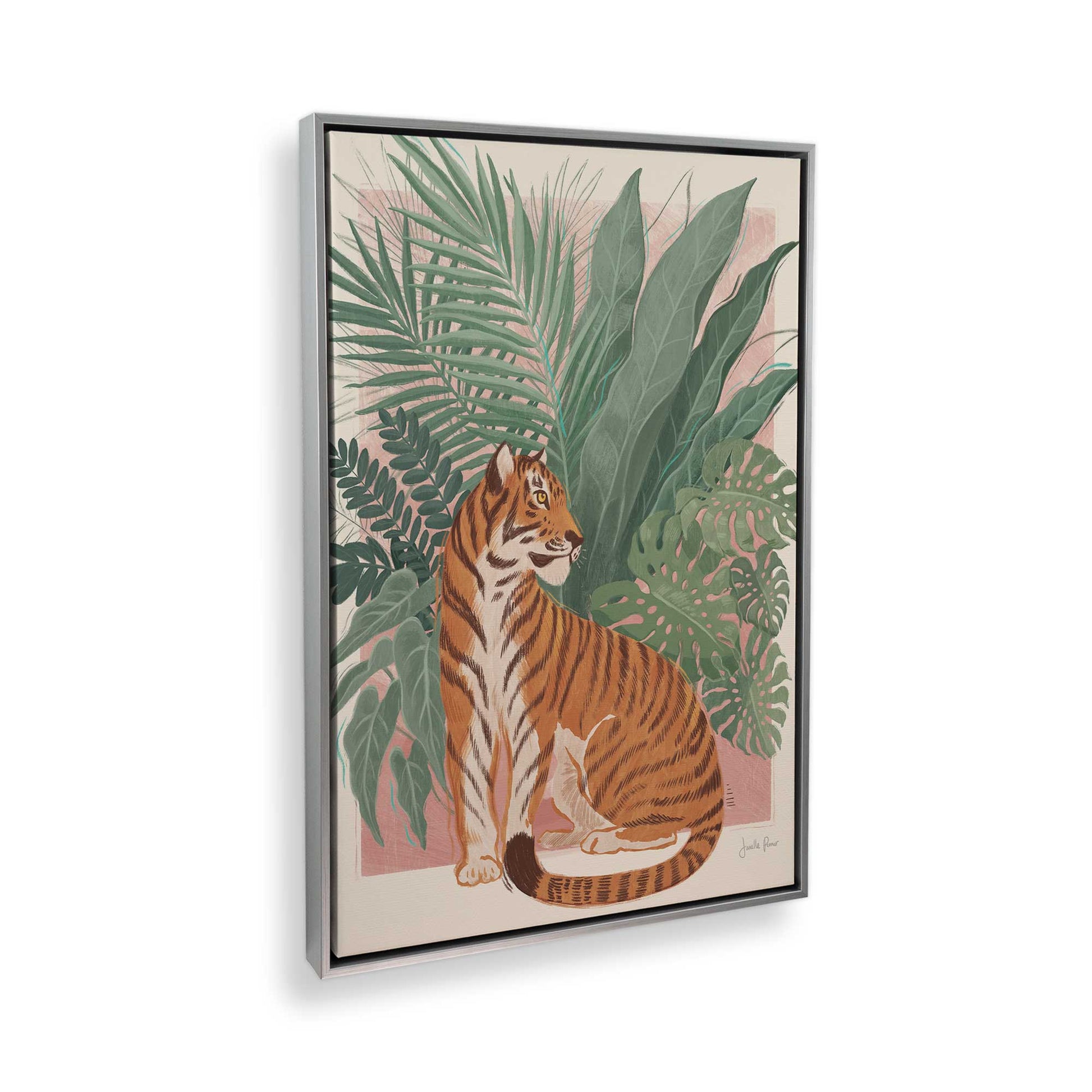 [Color:Polished Chrome], Picture of art in a Polished Chrome frame at an angle