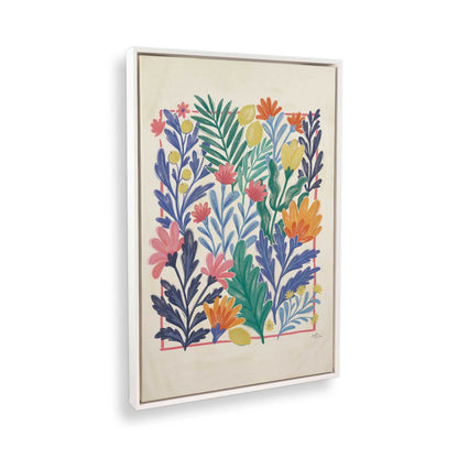 [Color:Opaque White], Picture of art in a White frame at an angle