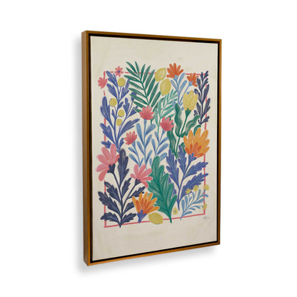 [Color:Polished Gold], Picture of art in a Polished Gold frame at an angle