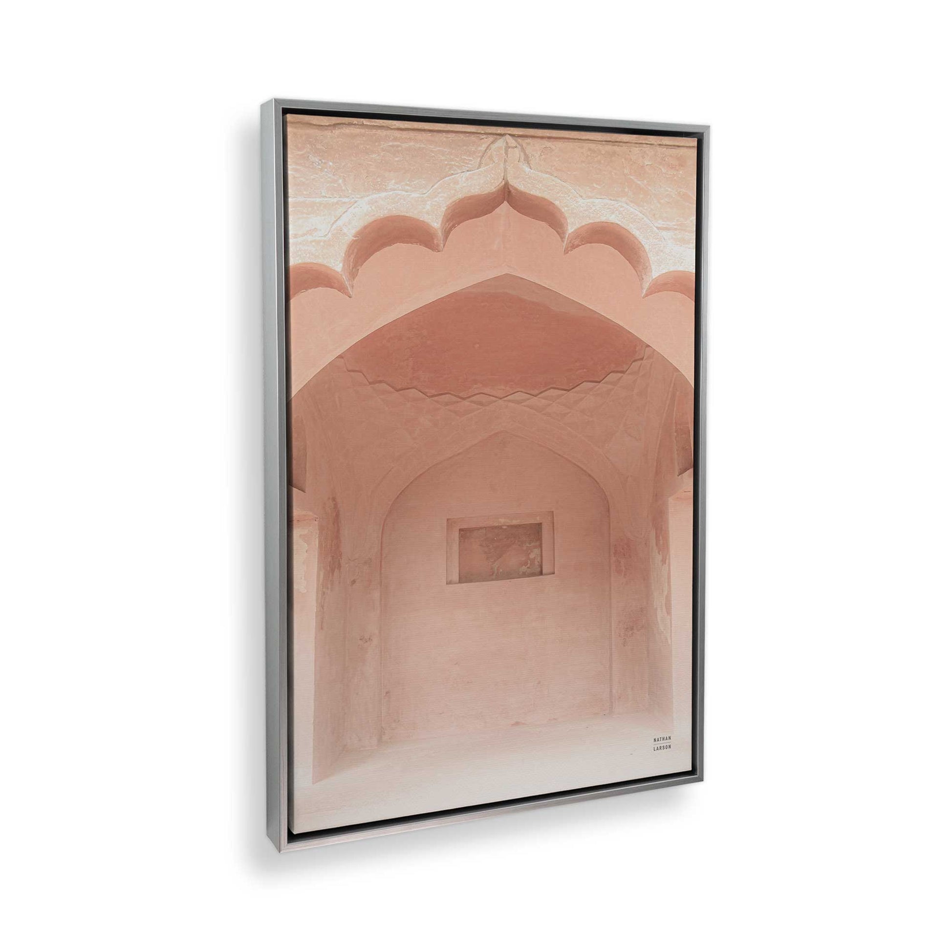 [Color:Polished Chrome], Picture of art in a Polished Chrome frame at an angle