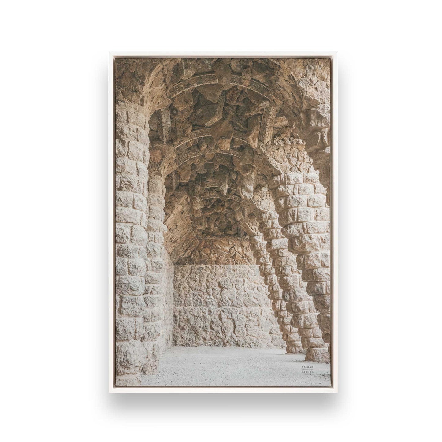 [Color:Opaque White], Picture of art in a White frame