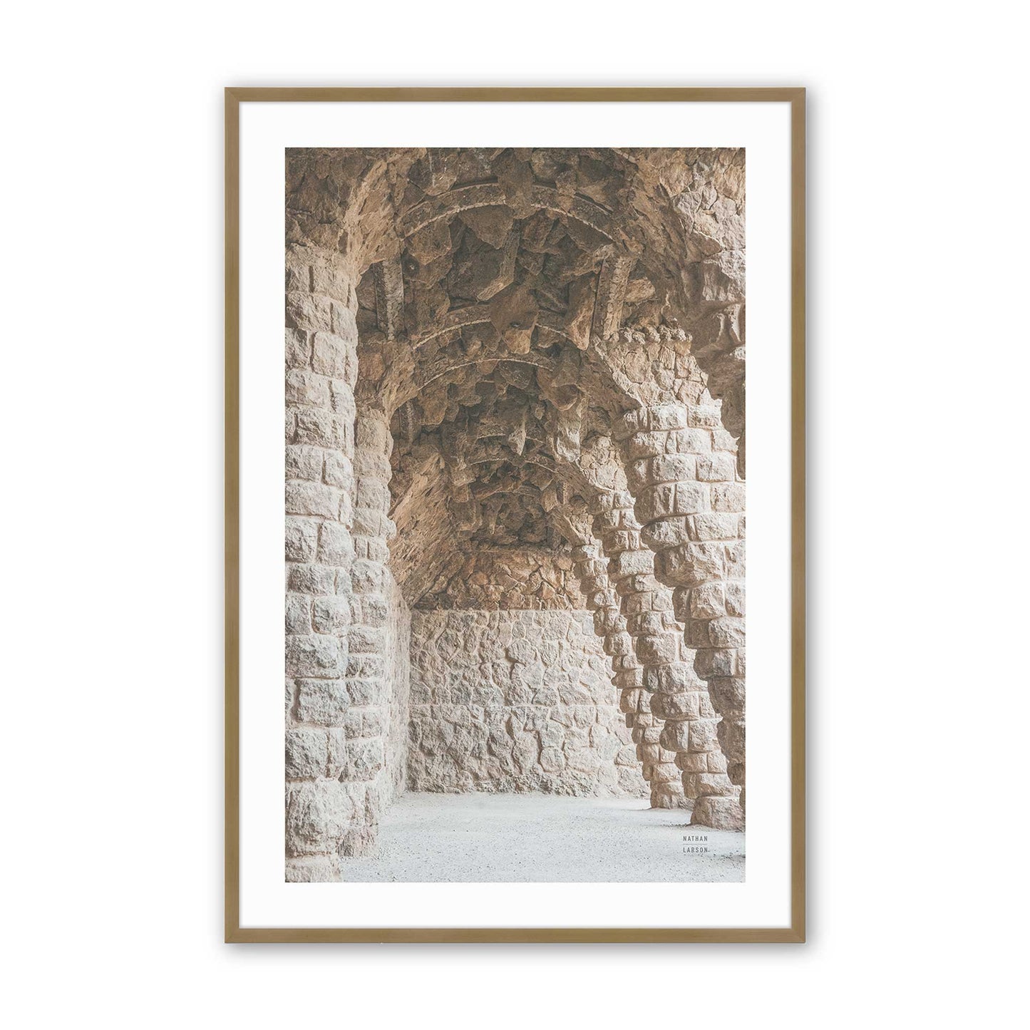[Color:Brushed Gold], Picture of art in a Brushed Gold frame