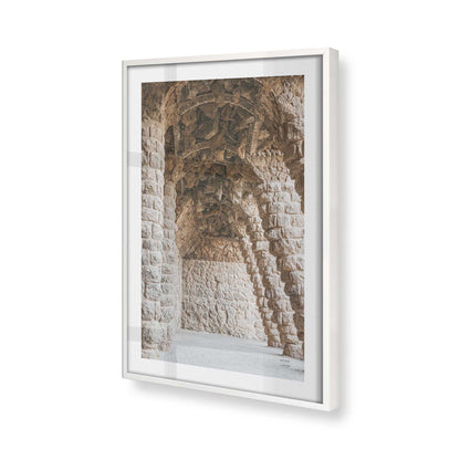 [Color:Opaque White], Picture of art in a Opaque White frame at an angle