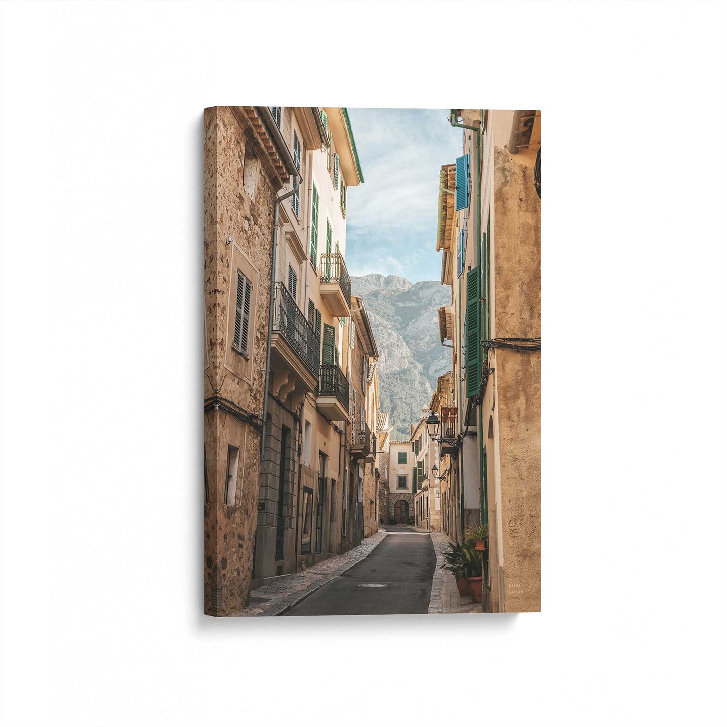 [Color:Stretched Canvas], Picture of art at an angle