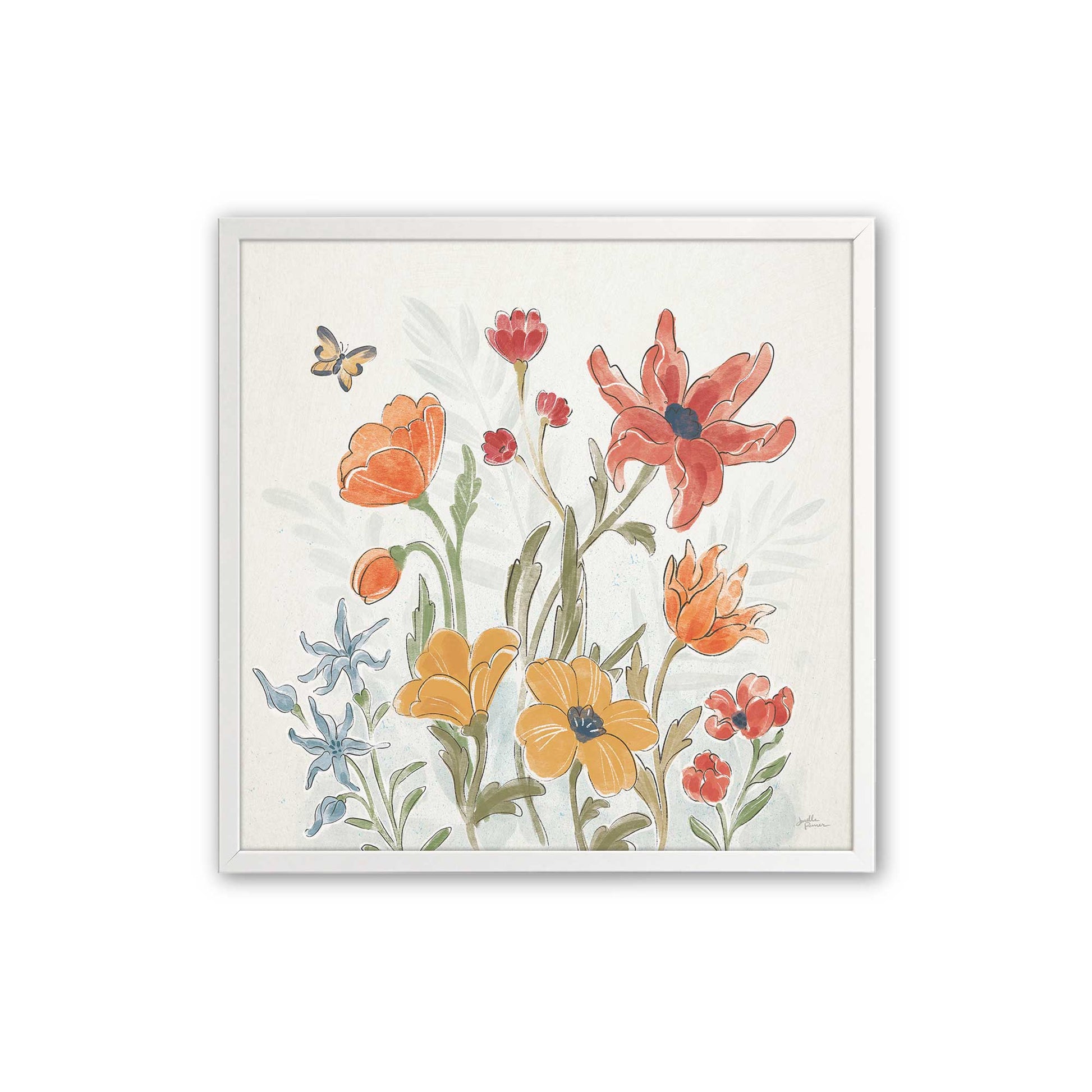 [Color:Opaque White], Picture of art in a Opaque White frame