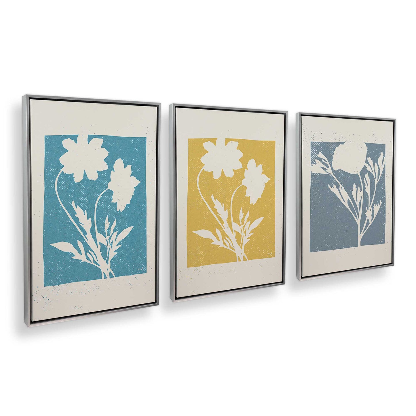 [Color:Polished Chrome], Picture of art in a Polished Chrome frame at an angle