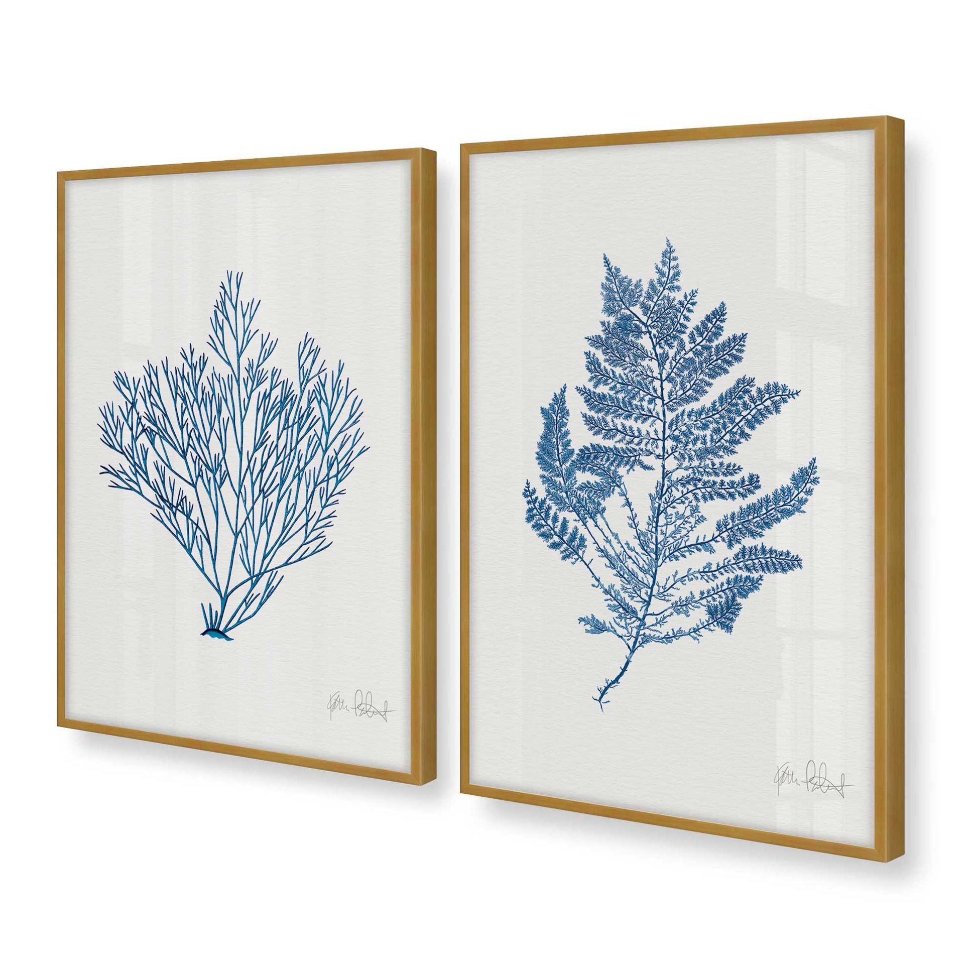 [Color:Polished Gold], Picture of art in a Polished Gold frame at an angle