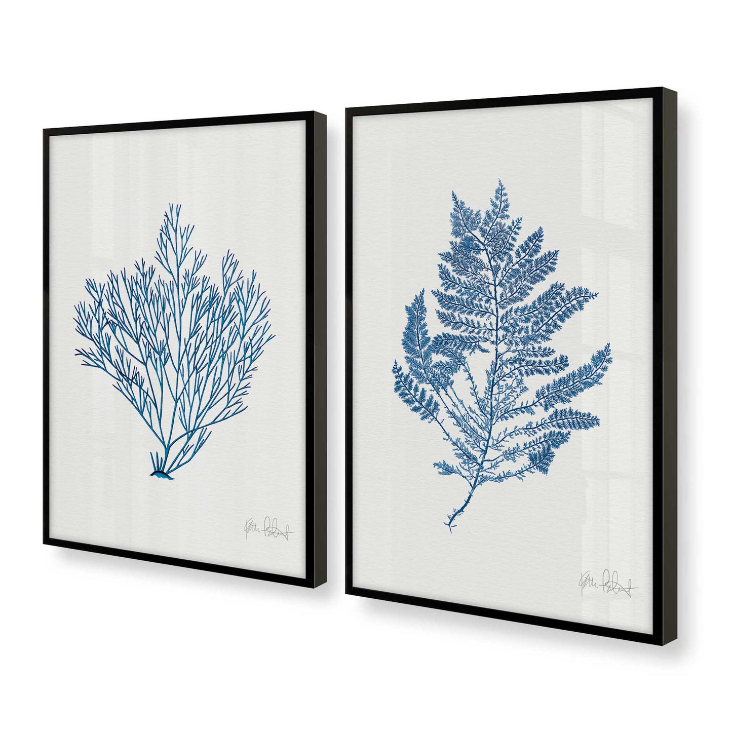 [Color:Satin Black], Picture of art in a Satin Black frame at an angle