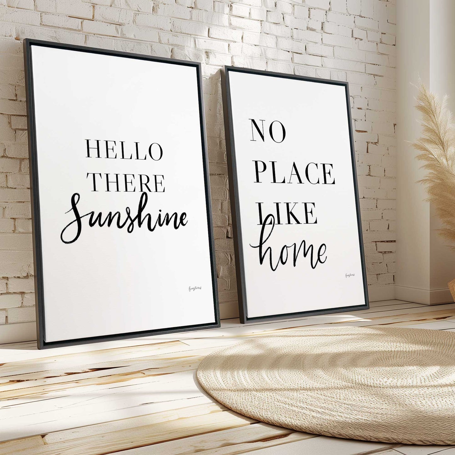 Sweet Words for Home Canvas Print, Set of 2