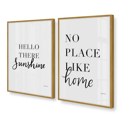 [Color:Polished Gold], Picture of art in a Polished Gold frame at an angle