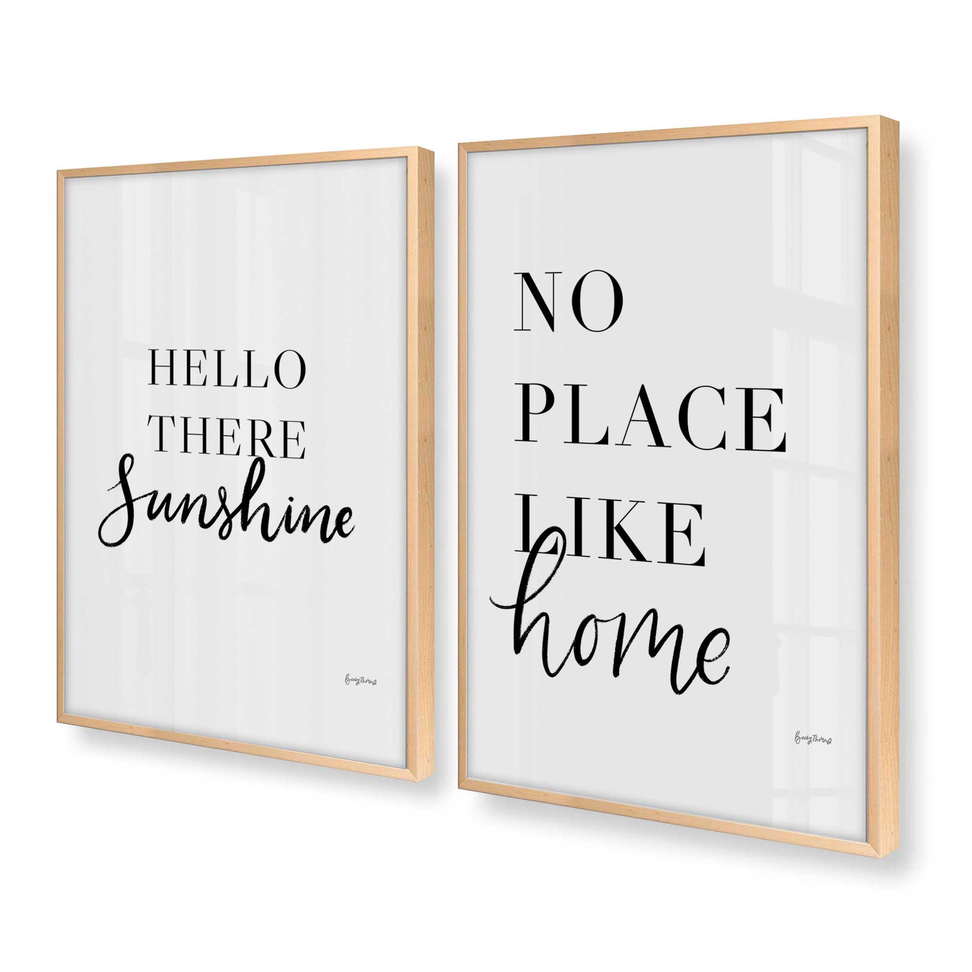 [Color:Raw Maple], Picture of art in a Raw Maple frame at an angle