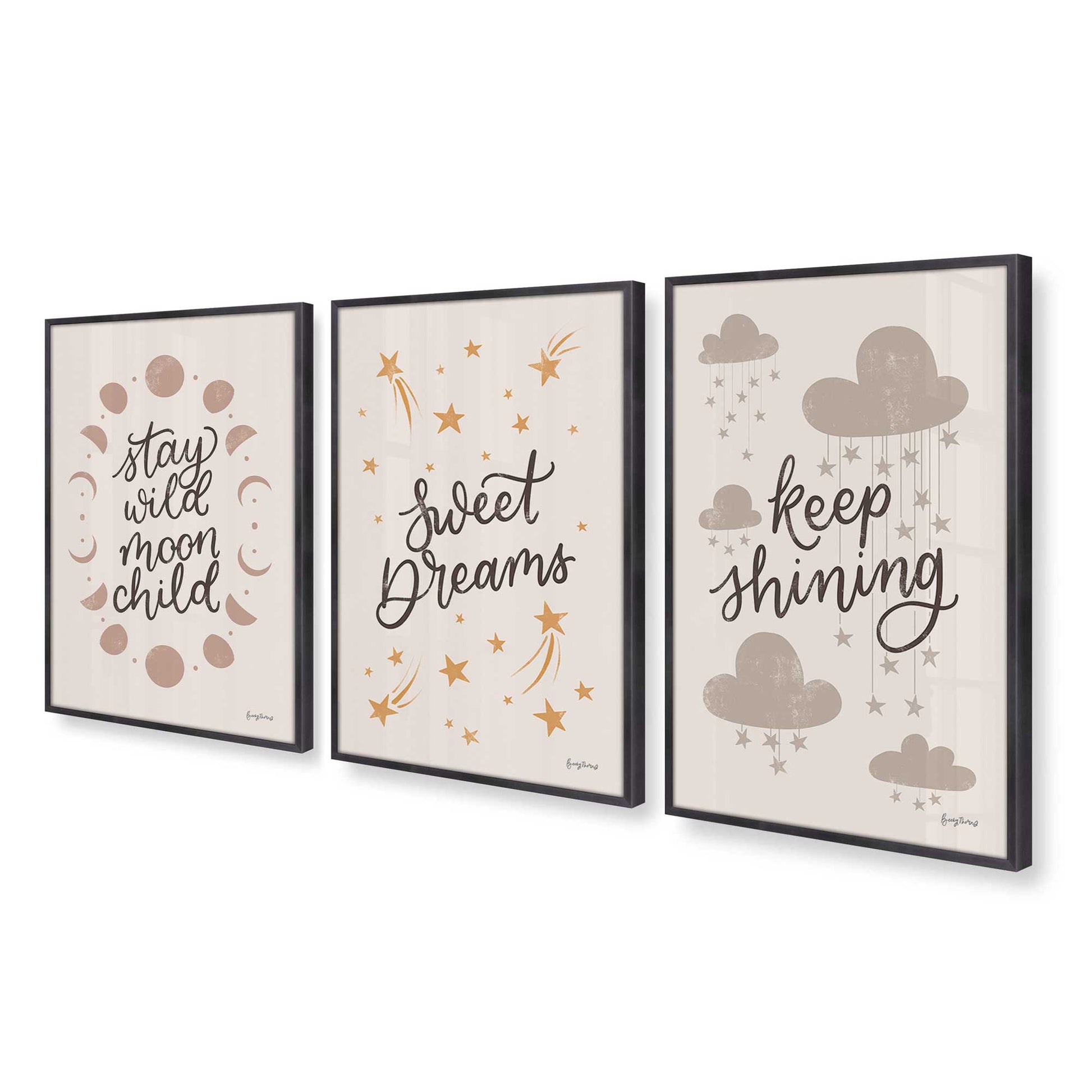 [Color:Weathered Zinc], Picture of art in a Weathered Zinc frame at an angle