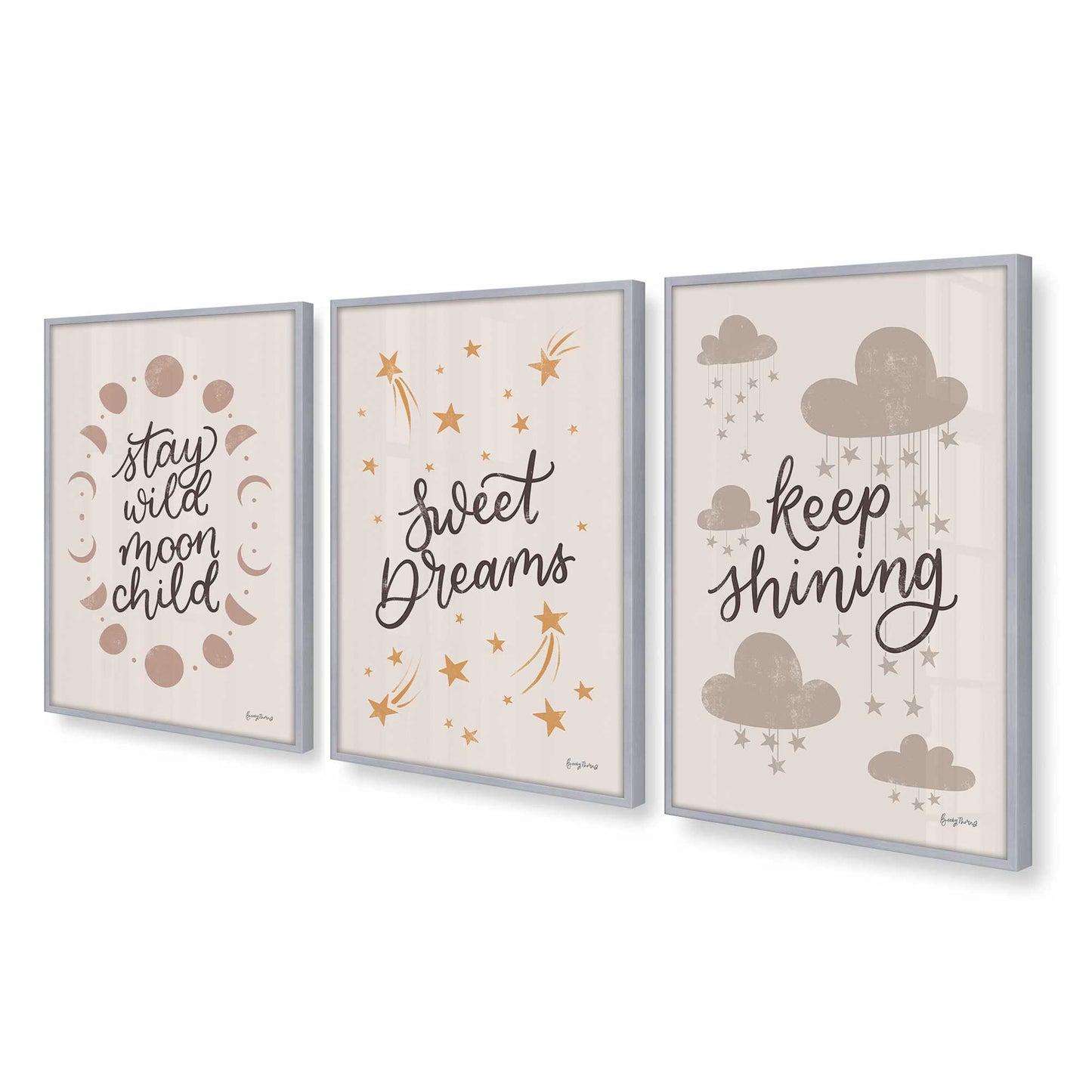 [Color:Polished Chrome], Picture of art in a Polished Chrome frame at an angle