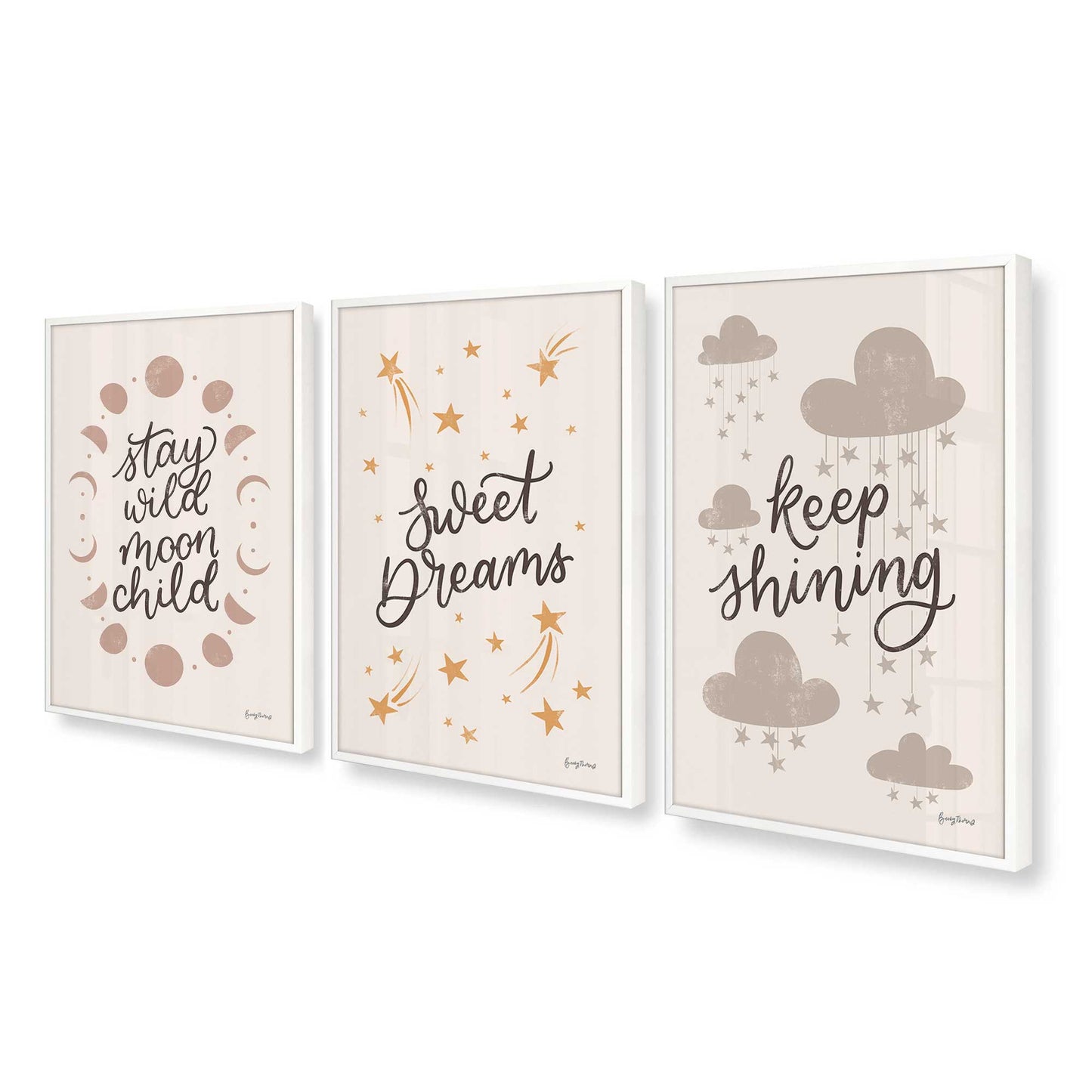 [Color:Opaque White], Picture of art in a Opaque White frame at an angle