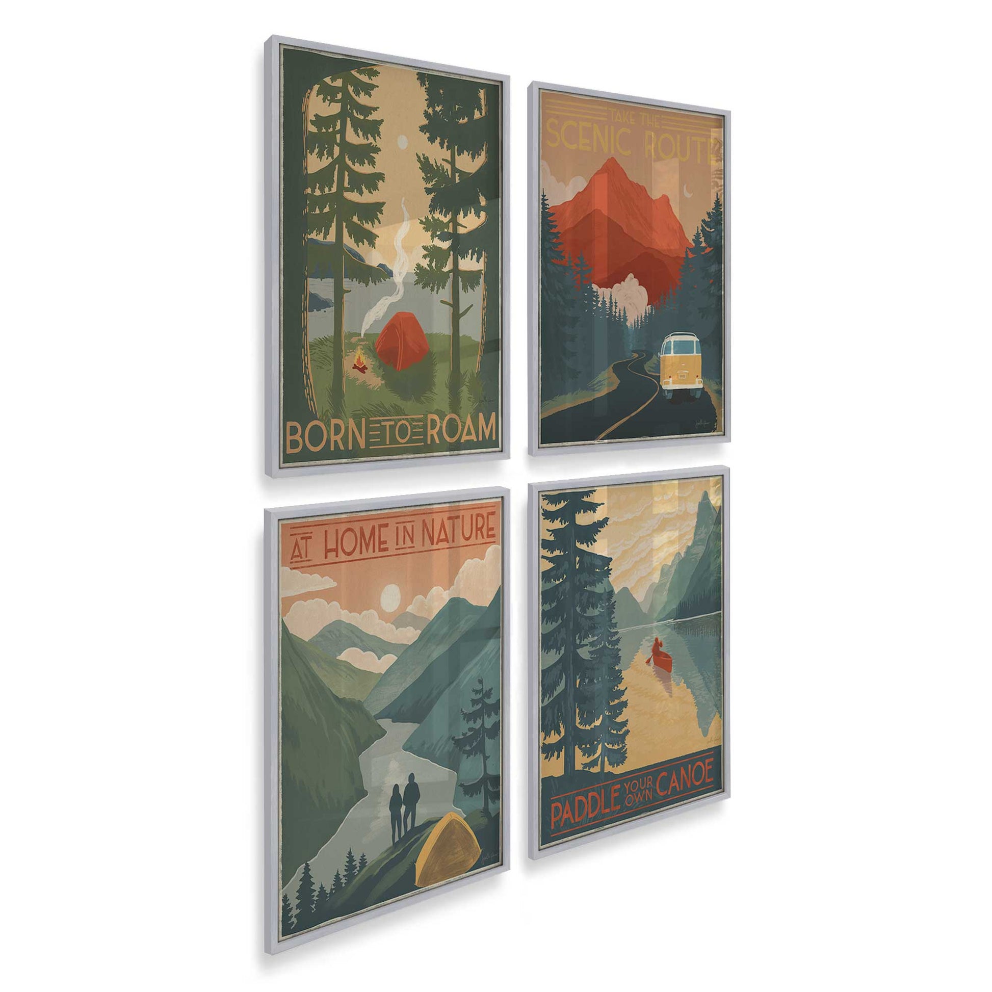 [Color:Polished Chrome], Picture of art in a Polished Chrome frame at an angle