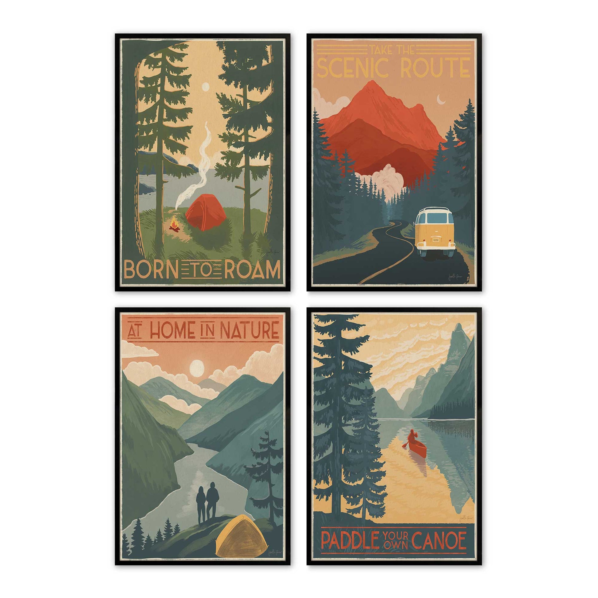 [Color:Satin Black], Picture of art in a Satin Black frame