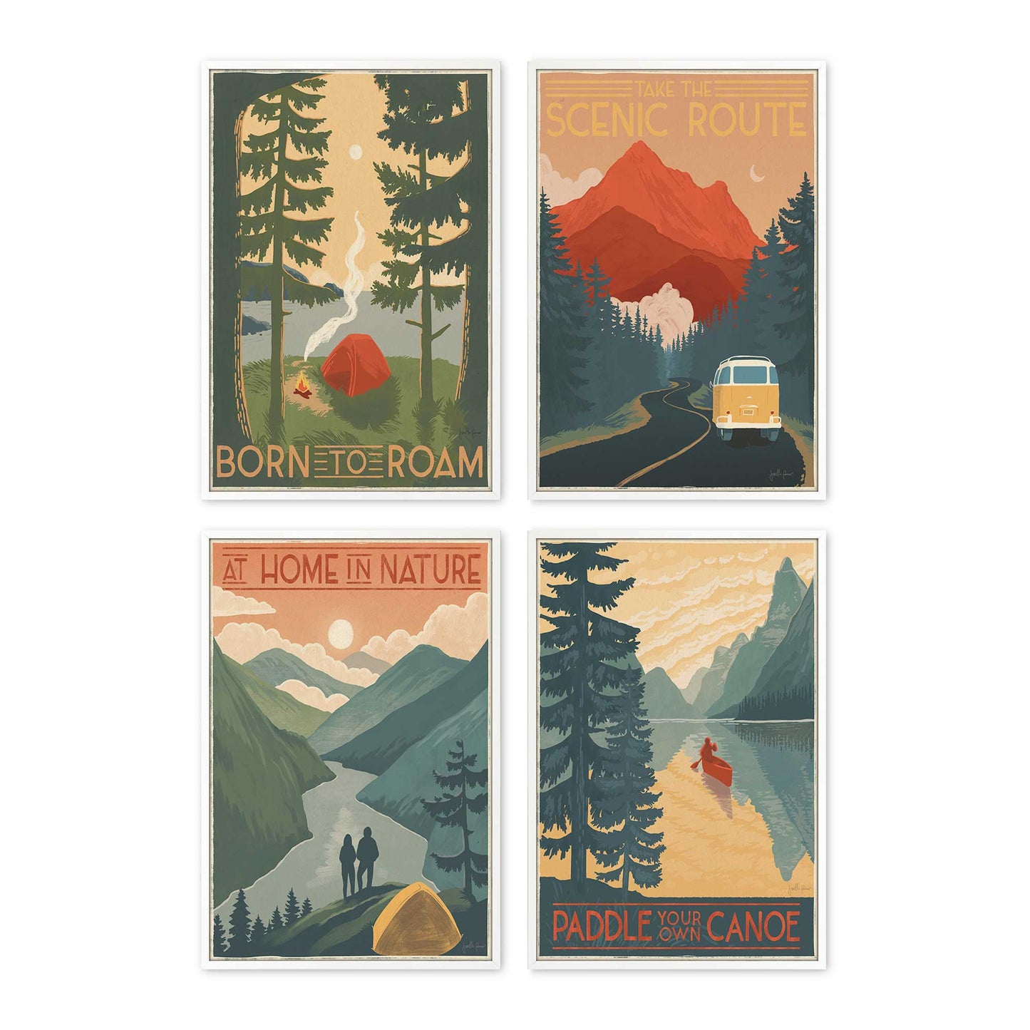 [Color:Opaque White], Picture of art in a Opaque White frame