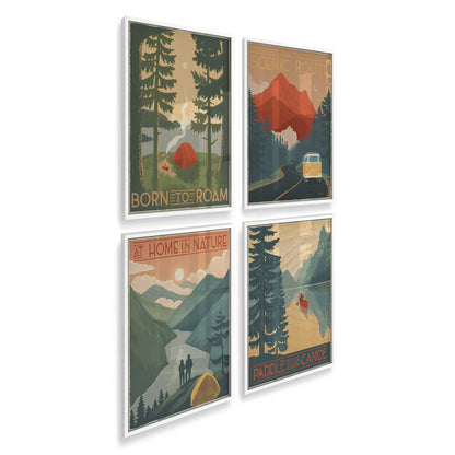 [Color:Opaque White], Picture of art in a Opaque White frame at an angle