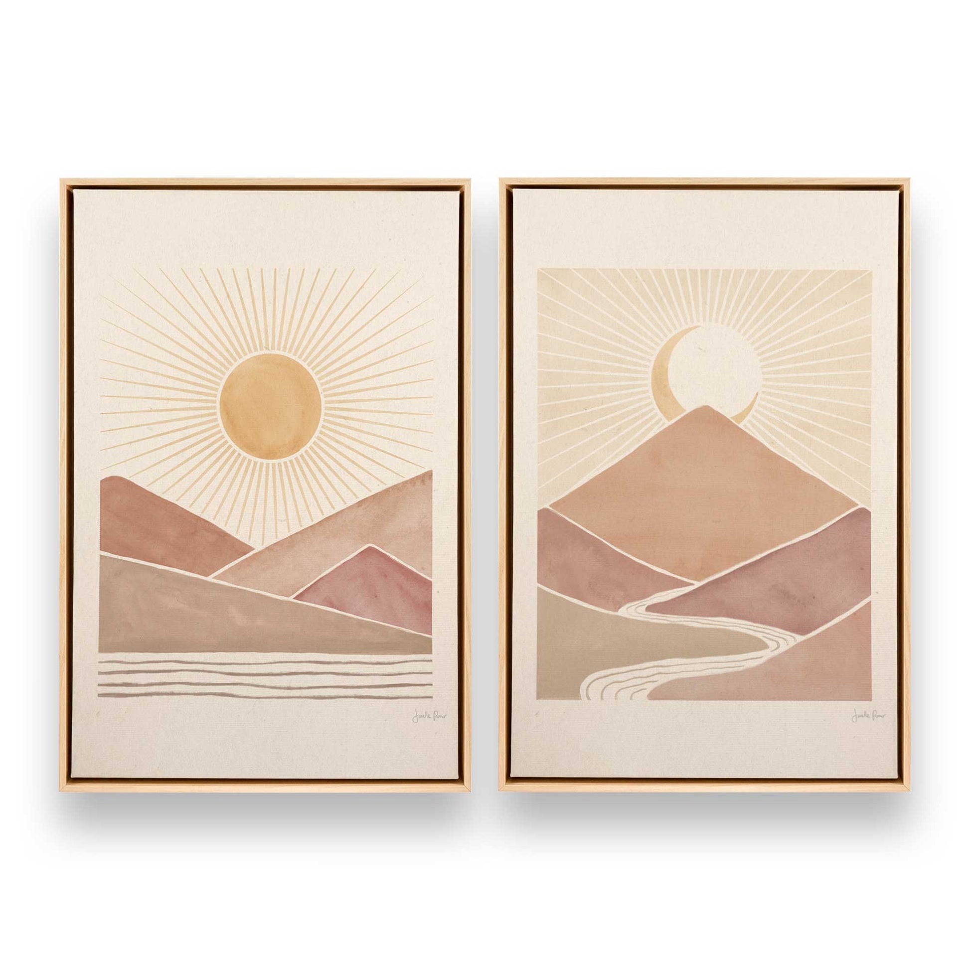 [Color:American Maple], Picture of art in a American Maple frame