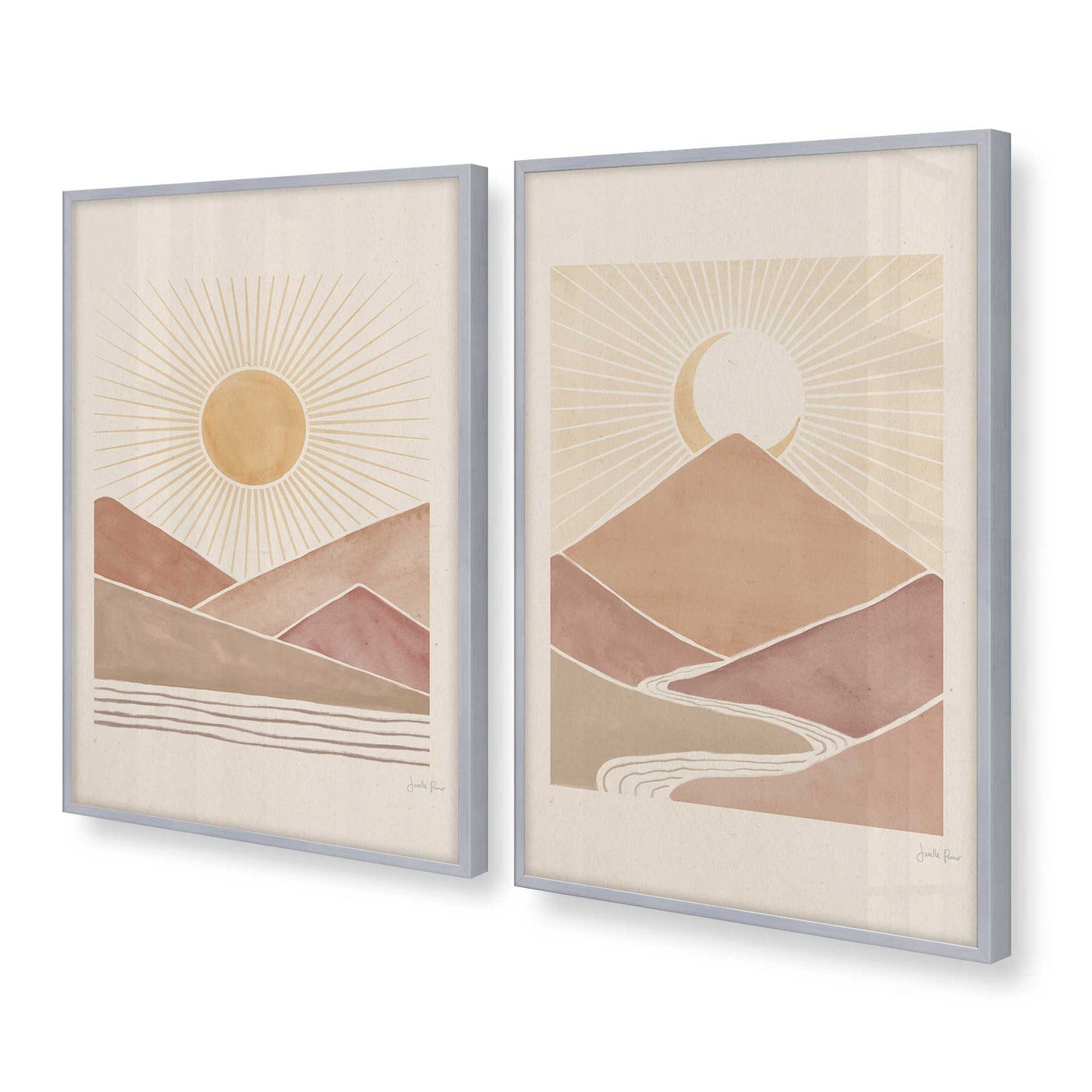 [Color:Polished Chrome], Picture of art in a Polished Chrome frame at an angle