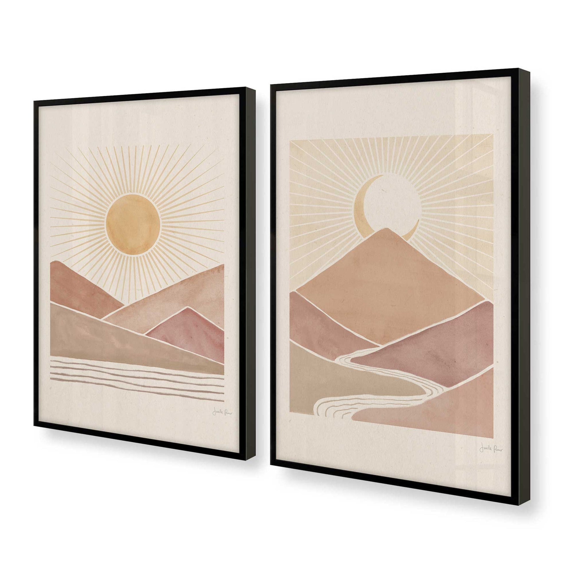 [Color:Satin Black], Picture of art in a Satin Black frame at an angle