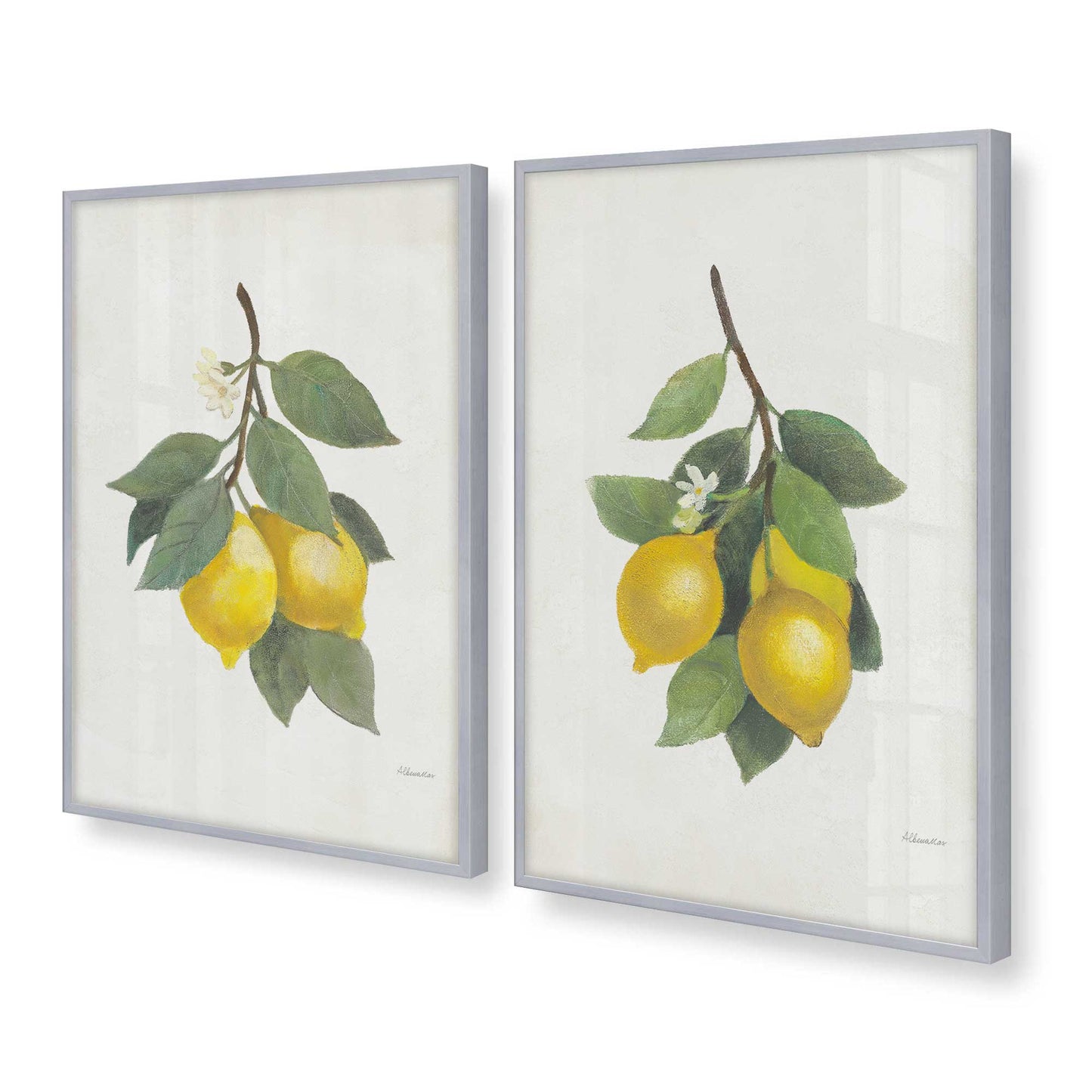 [Color:Polished Chrome], Picture of art in a Polished Chrome frame at an angle