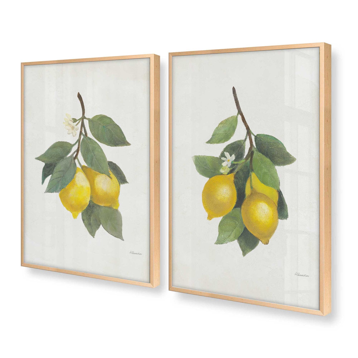 [Color:Raw Maple], Picture of art in a Raw Maple frame at an angle