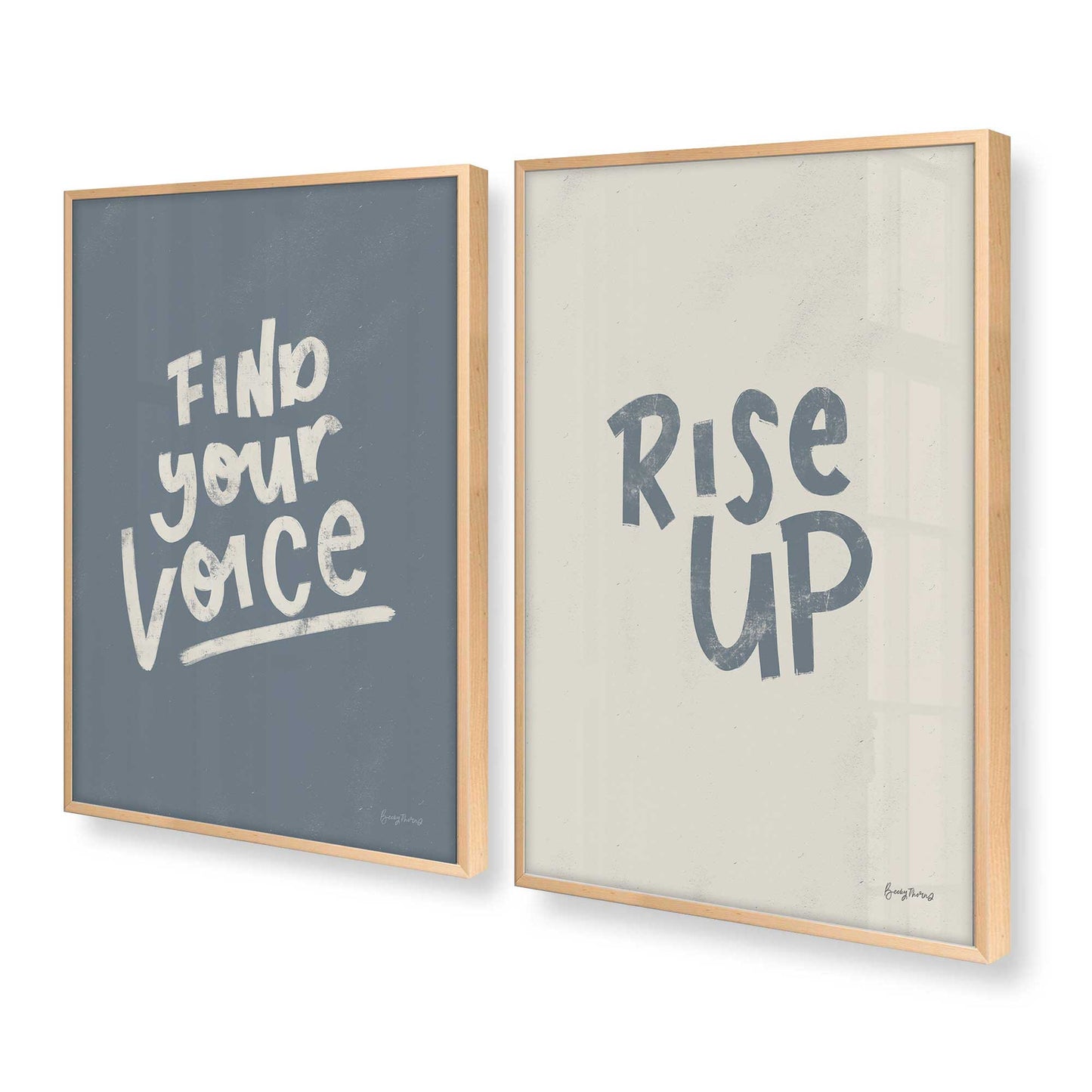 [Color:Raw Maple], Picture of art in a Raw Maple frame at an angle