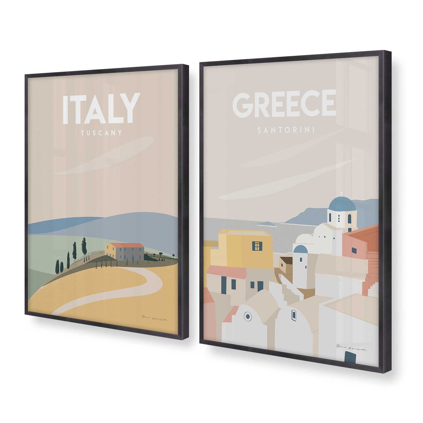 [Color:Weathered Zinc], Picture of art in a Weathered Zinc frame at an angle