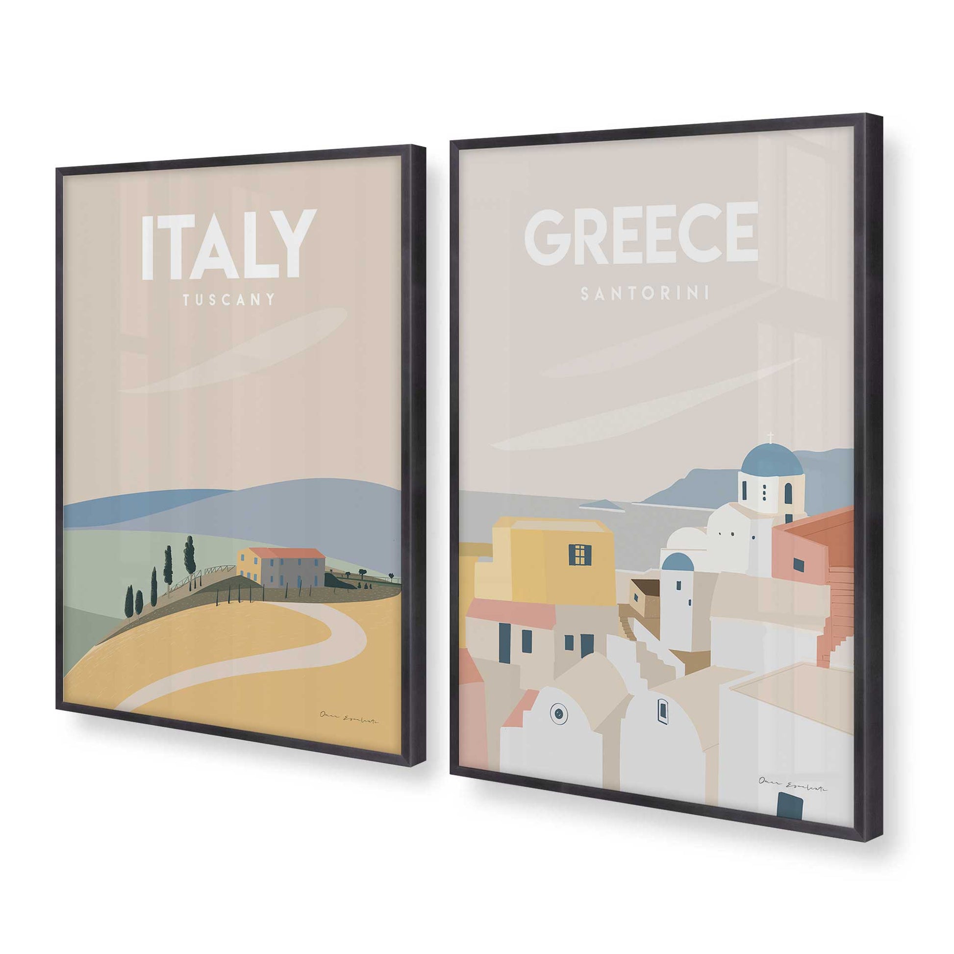 [Color:Weathered Zinc], Picture of art in a Weathered Zinc frame at an angle