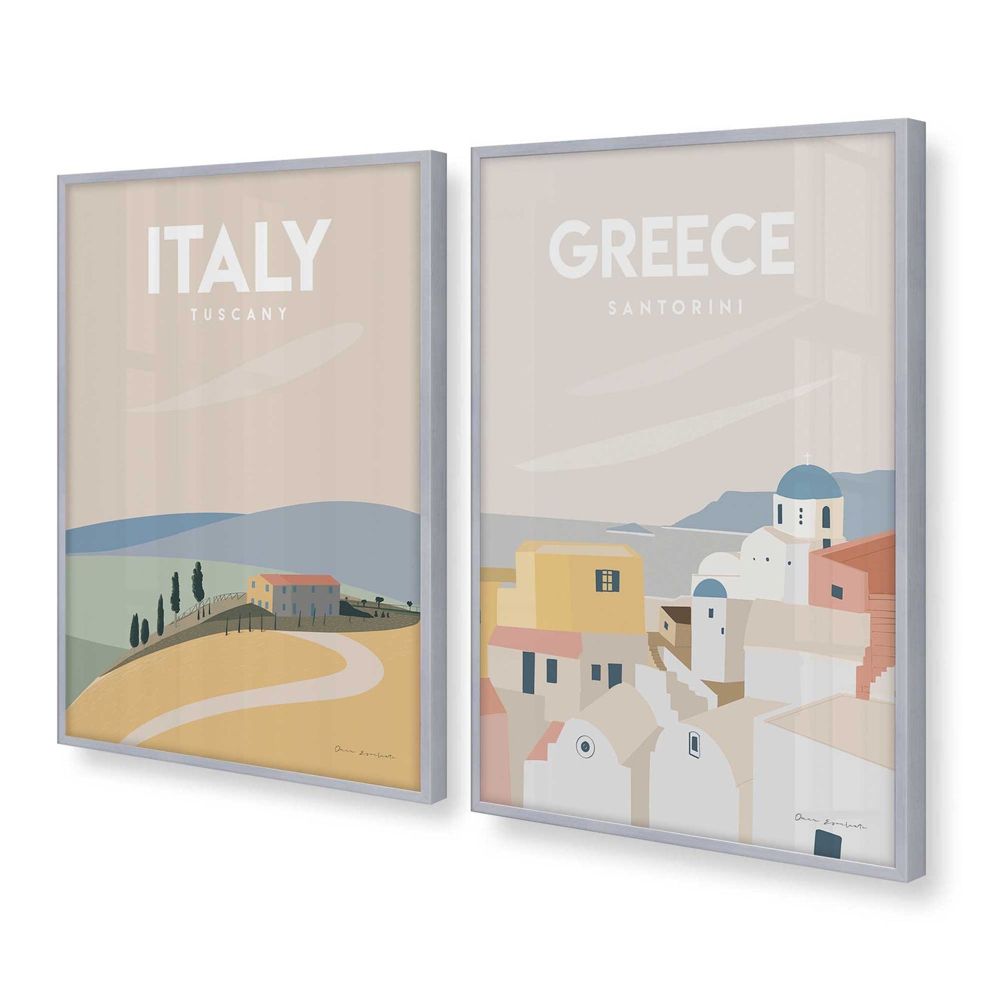 [Color:Polished Chrome], Picture of art in a Polished Chrome frame at an angle