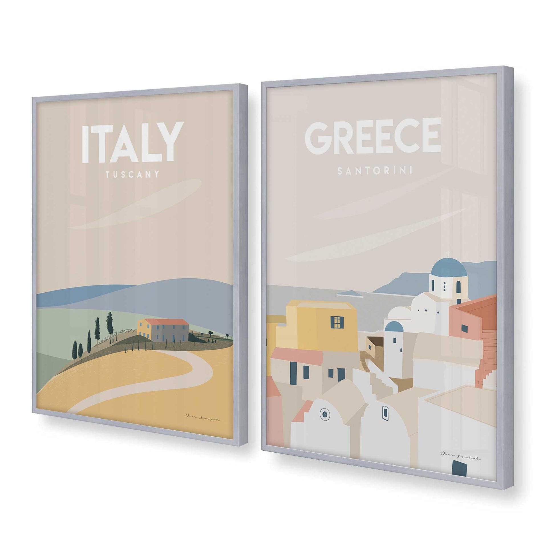 [Color:Polished Chrome], Picture of art in a Polished Chrome frame at an angle