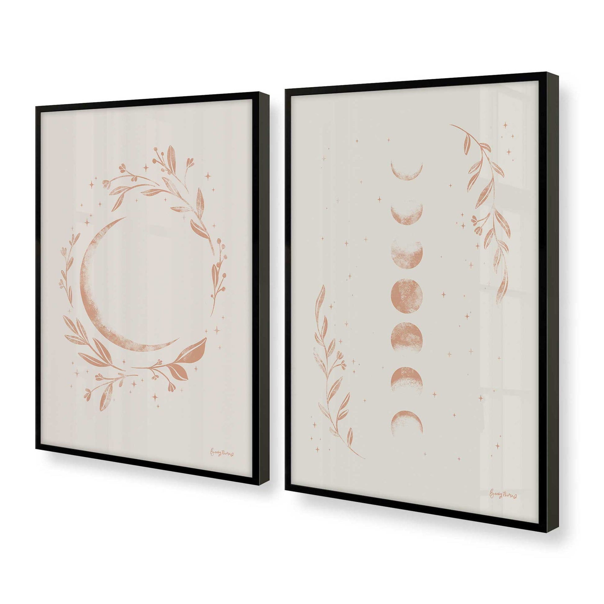 [Color:Satin Black], Picture of art in a Satin Black frame at an angle