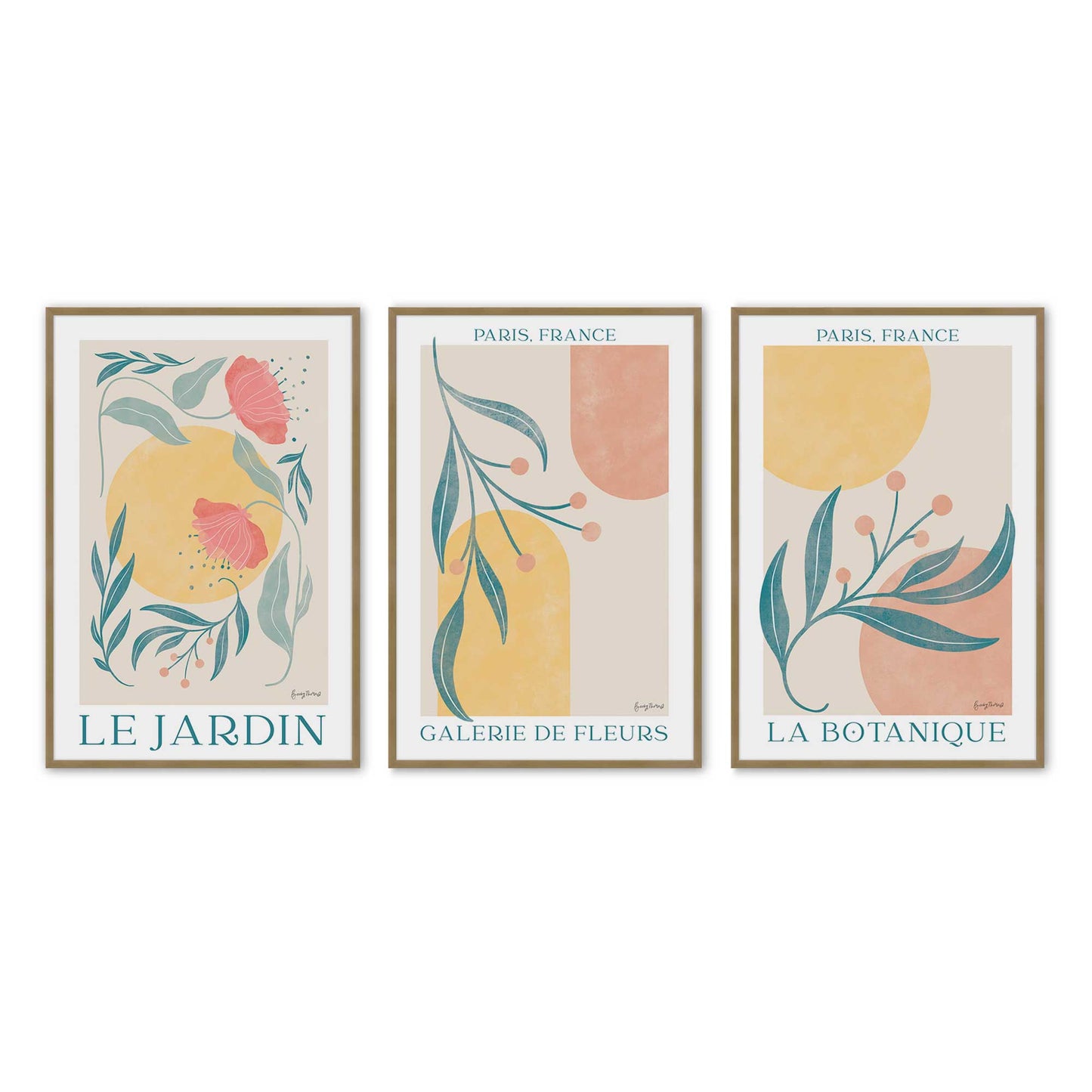 [Color:Brushed Gold], Picture of art in a Brushed Gold frame