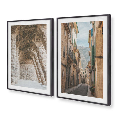 [Color:Weathered Zinc], Picture of art in a Weathered Zinc frame at an angle