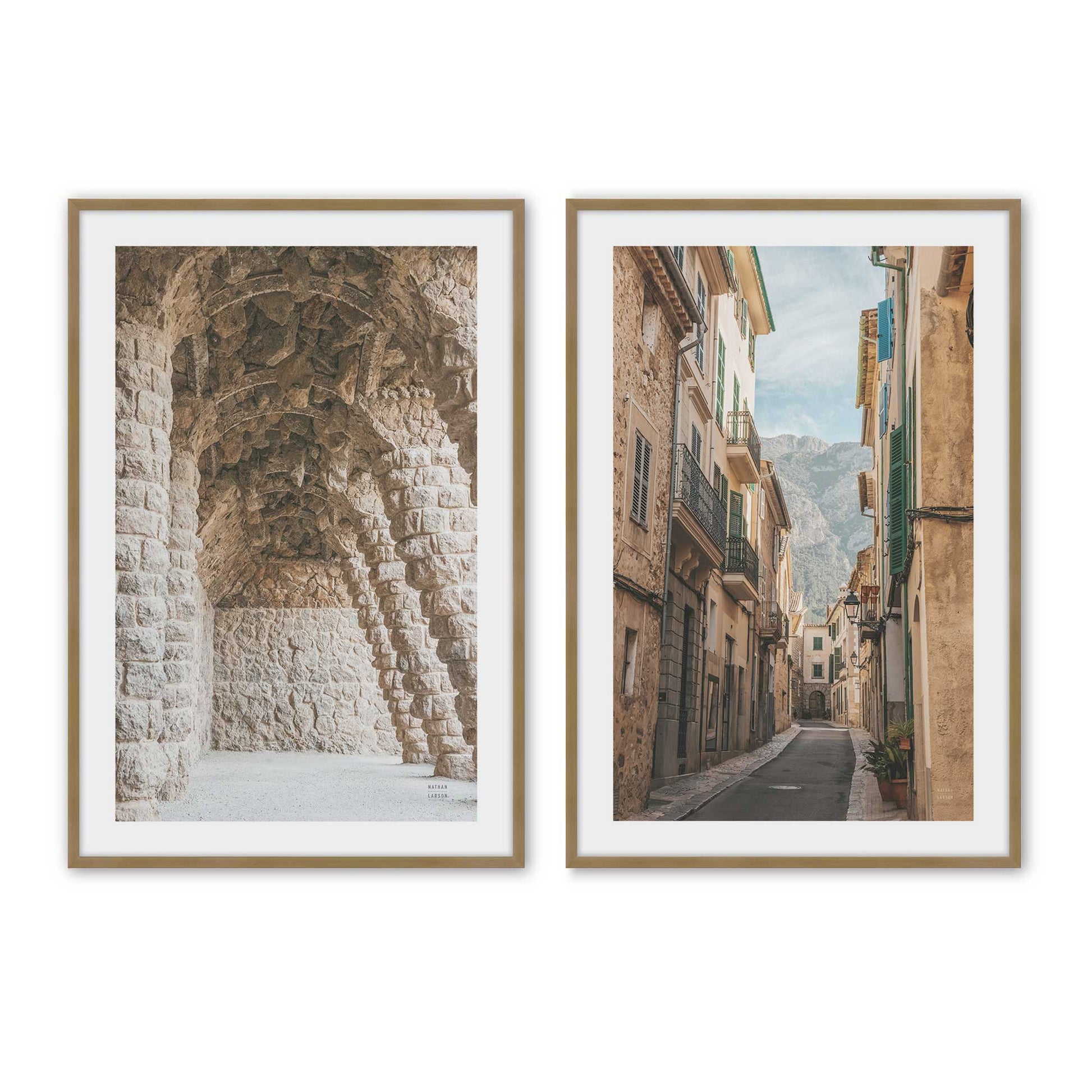[Color:Brushed Gold], Picture of art in a Brushed Gold frame