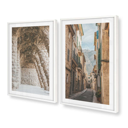 [Color:Opaque White], Picture of art in a Opaque White frame at an angle