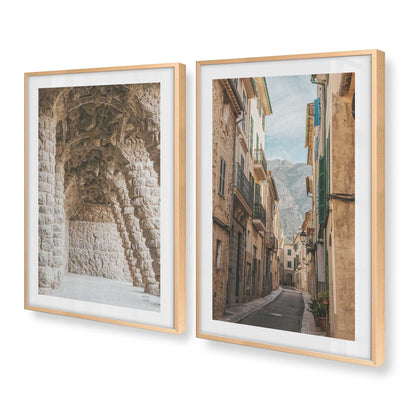[Color:Raw Maple], Picture of art in a Raw Maple frame at an angle
