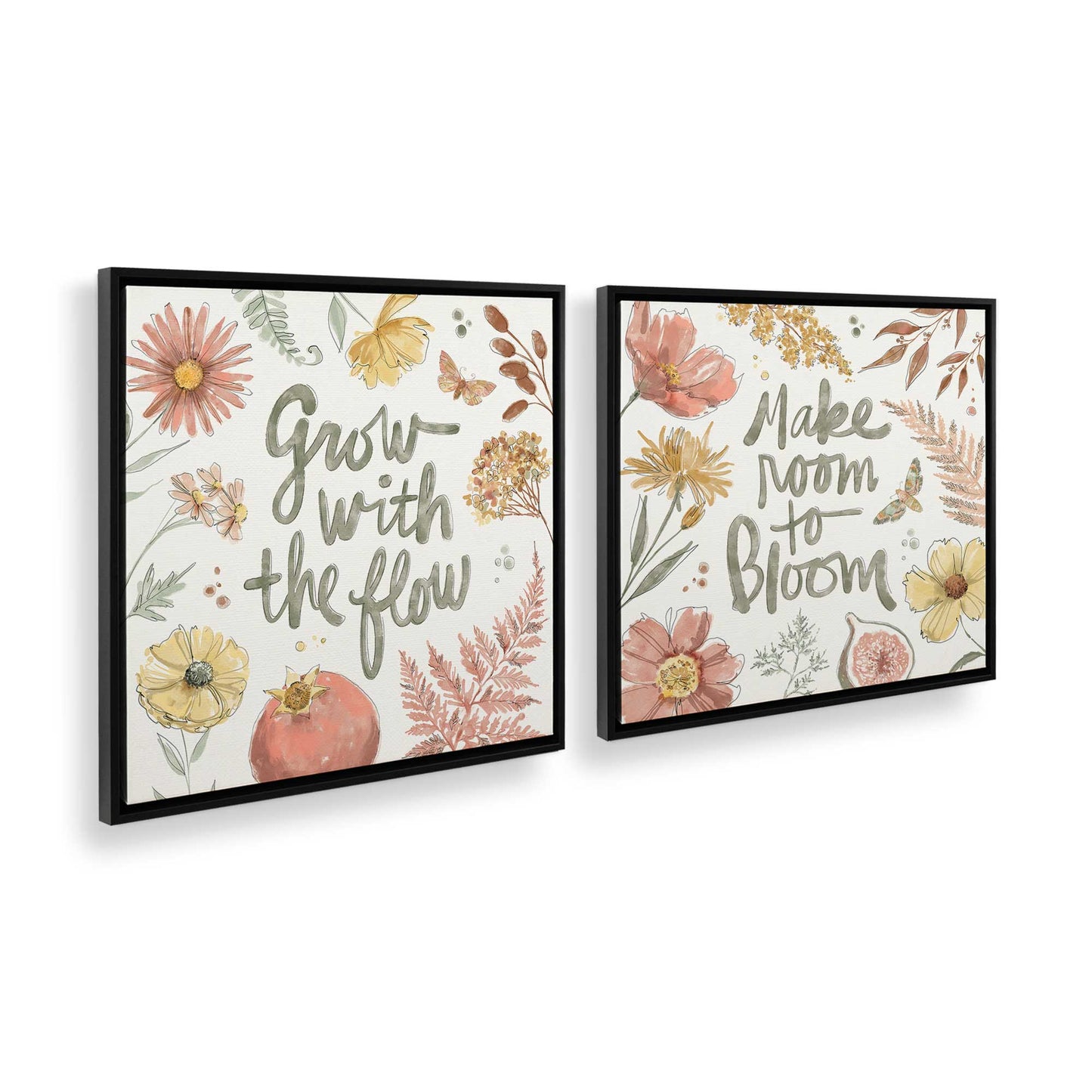 [Color:Satin Black], Picture of art in a Satin Black frame at an angle