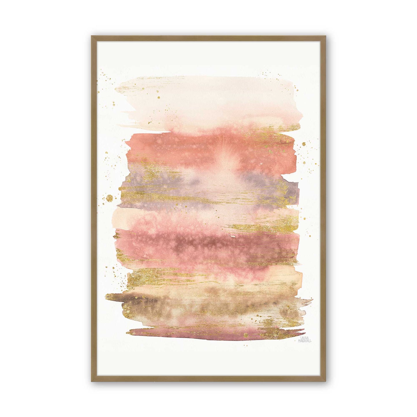 Dusty Pink Skies Art Print, Set of 3