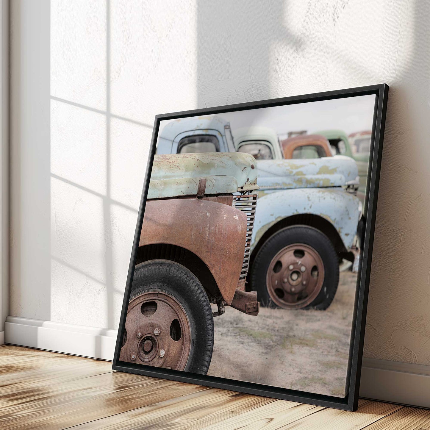 Vintage Truck Lineup Canvas Print