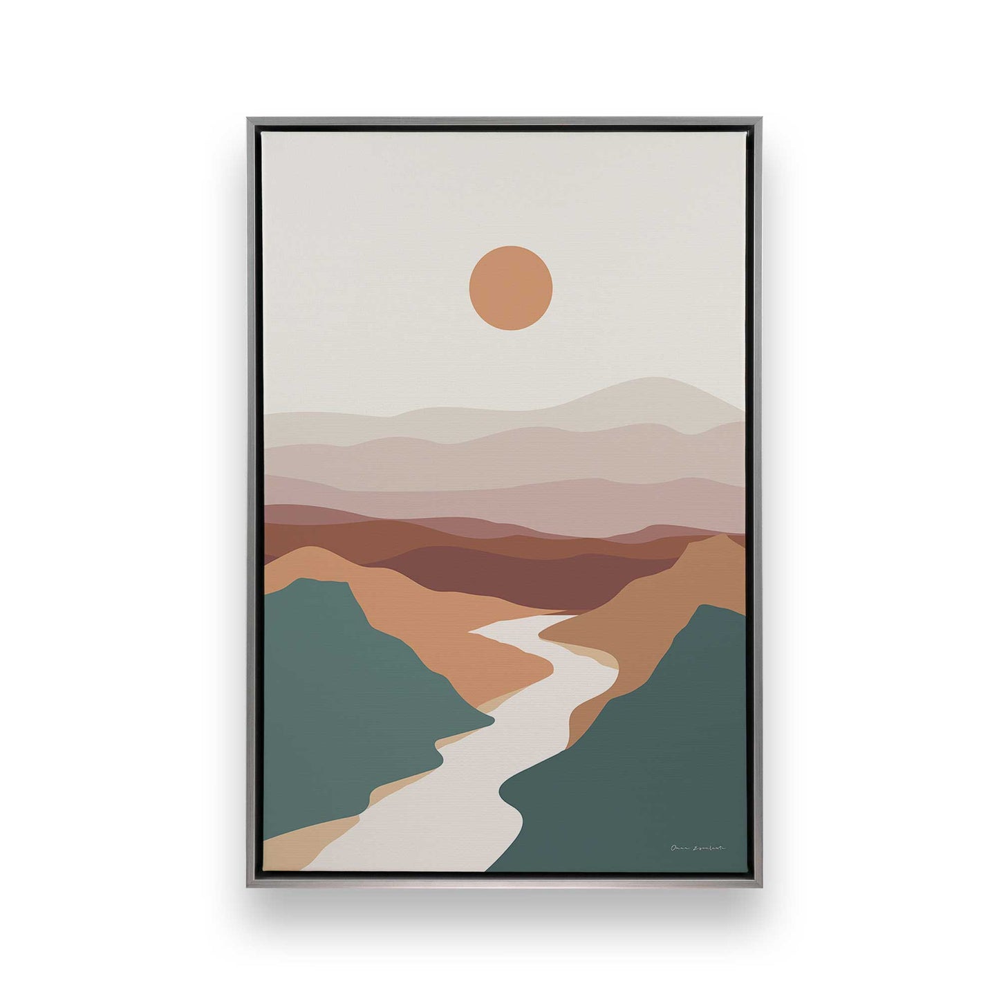 Desert River Dreams Trio Canvas Print, Set of 3