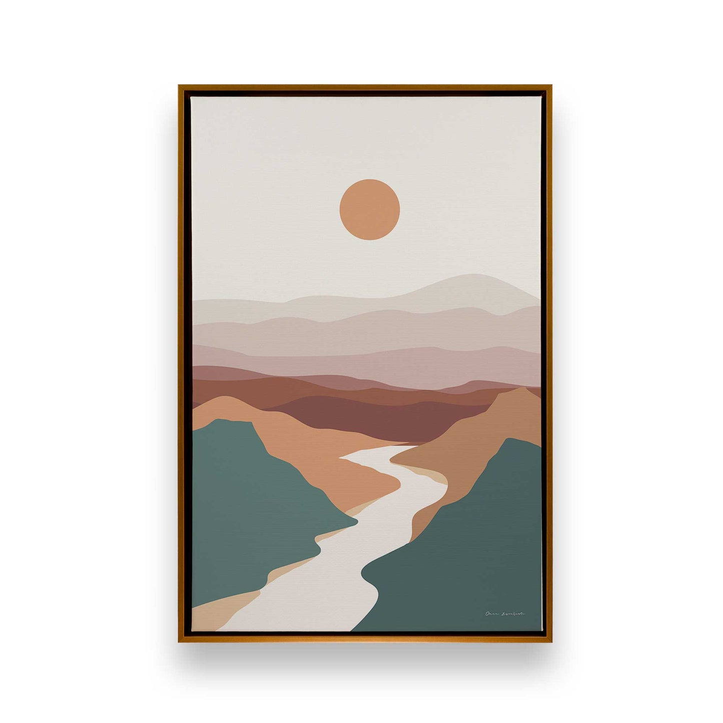 Desert River Dreams Trio Canvas Print, Set of 3